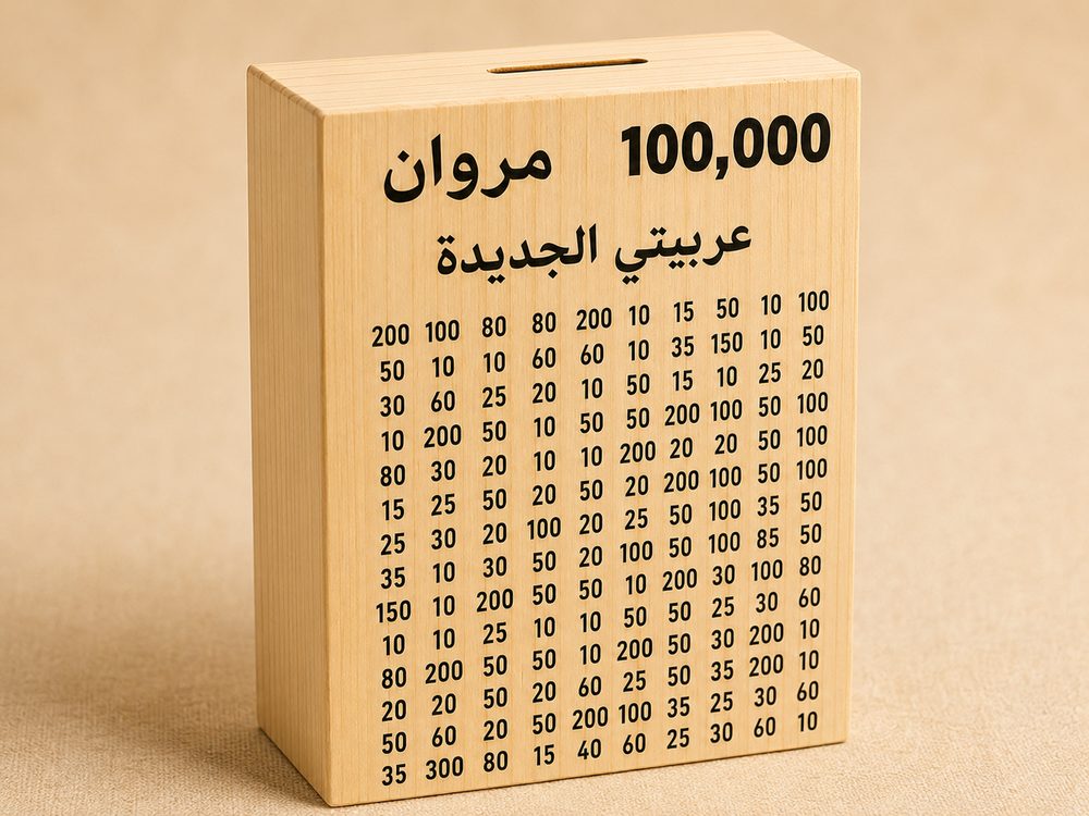 تخصيص الاسم والجملة على الحصالة